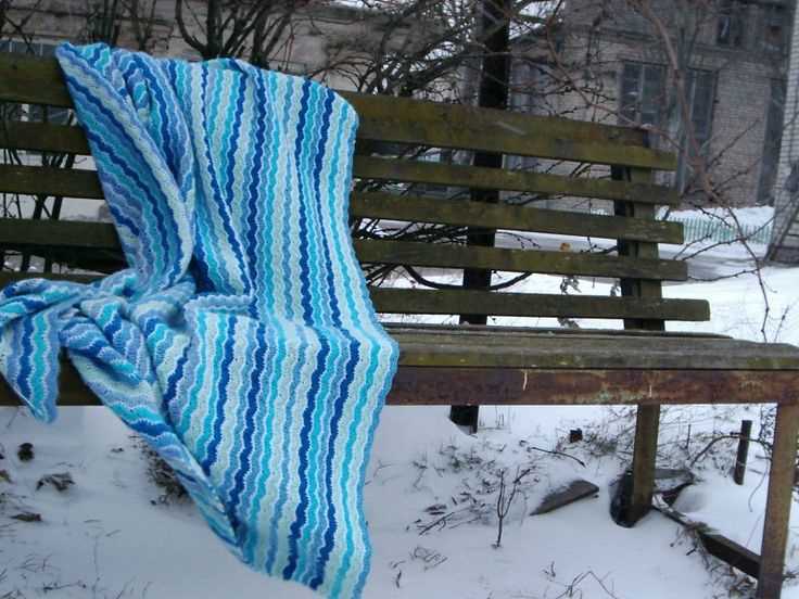 Ocean waves blanket knitting pattern