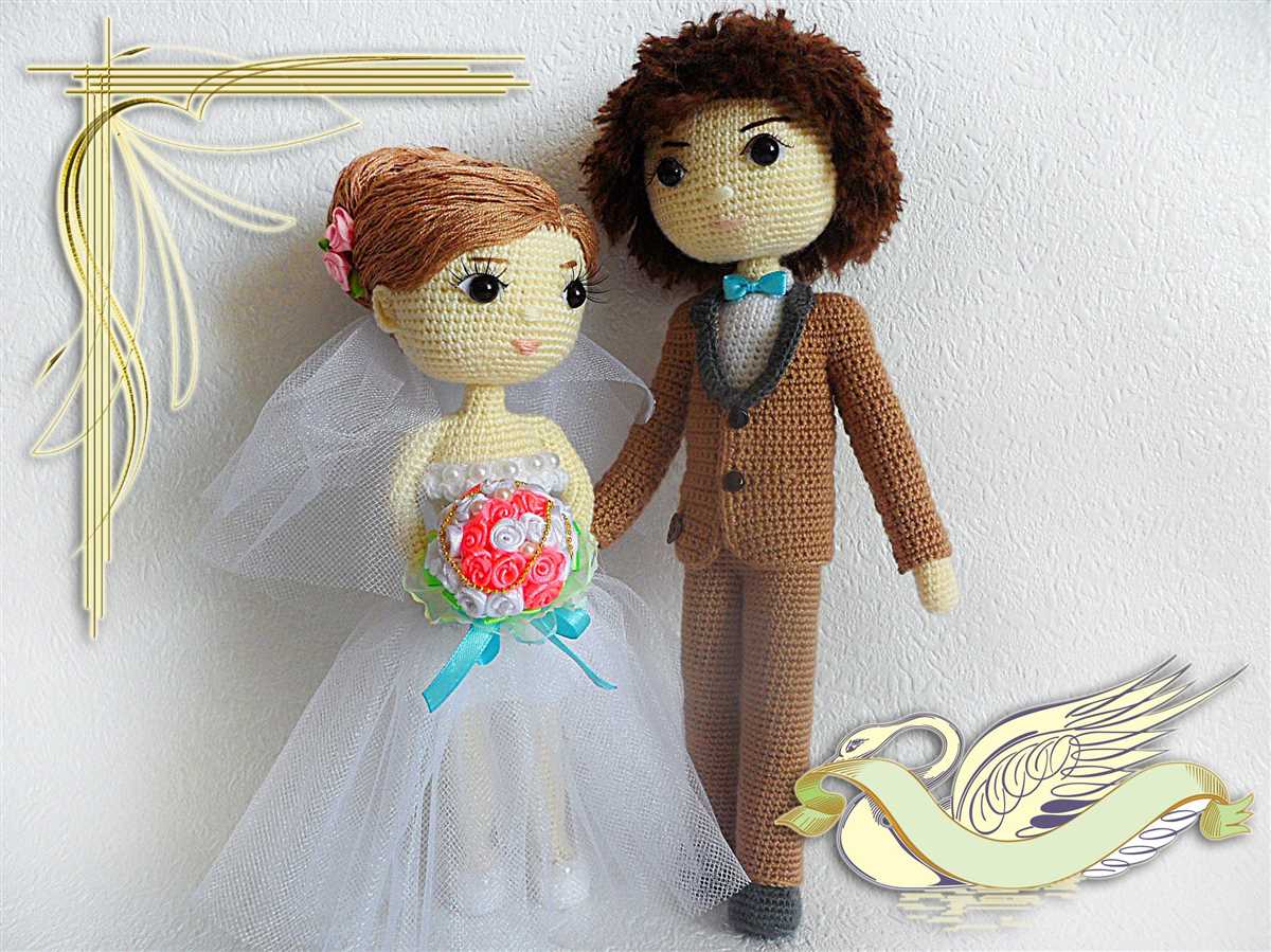 Bride and groom knitting pattern