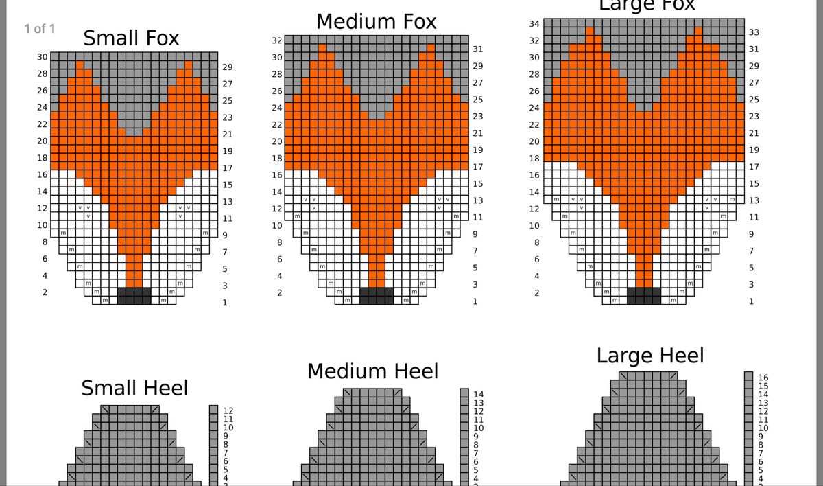 Fox mittens knitting pattern