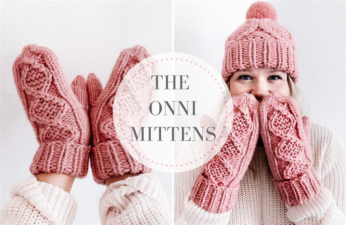 Cable knit mittens free pattern