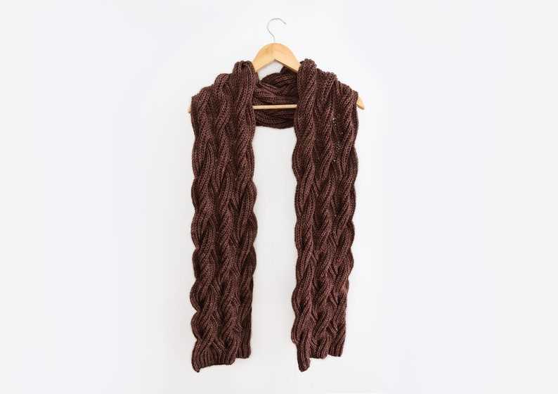 Cable scarf knitting pattern free