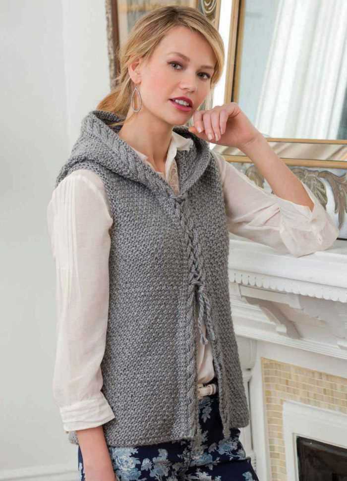 Cable knit vest pattern