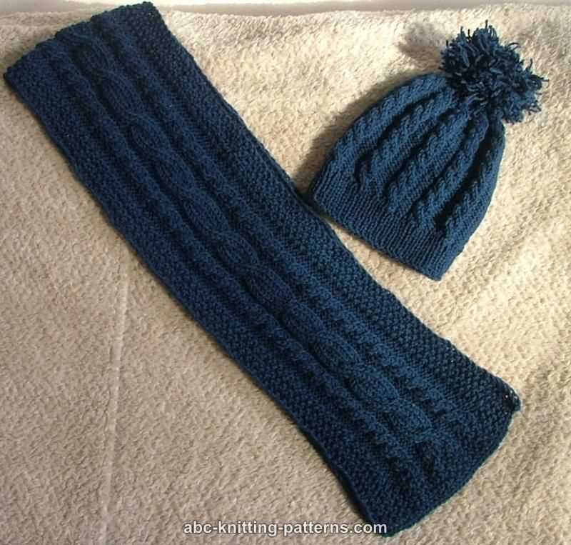Cable scarf knitting pattern free