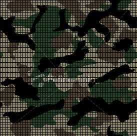 Camouflage knitting patterns