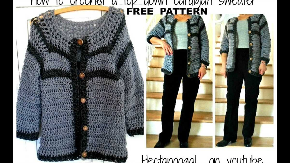 Cardigan top down free pattern knit