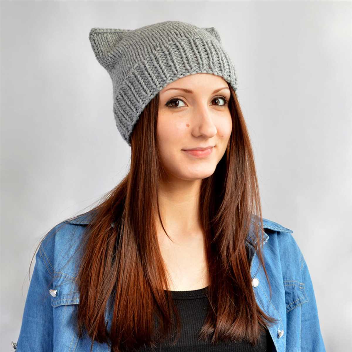 Cat ear beanie knitting pattern