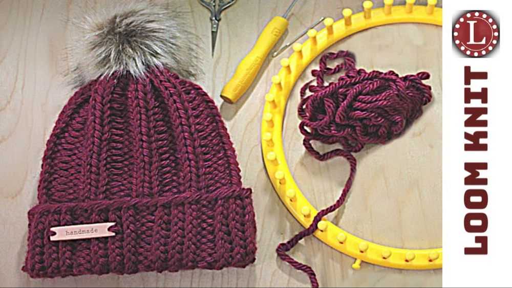 Knit hat pattern in the round