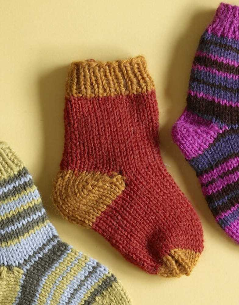 Childrens knitted sock patterns free