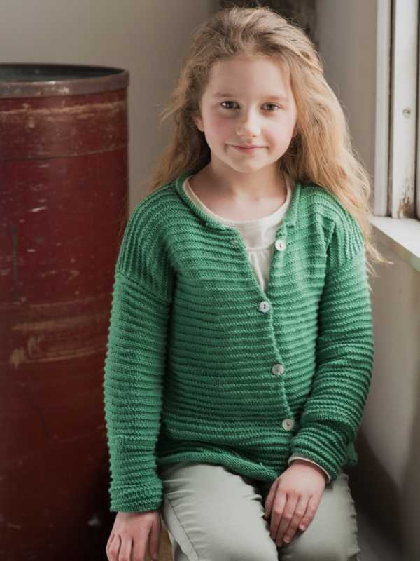 Childs cardigan free knitting pattern