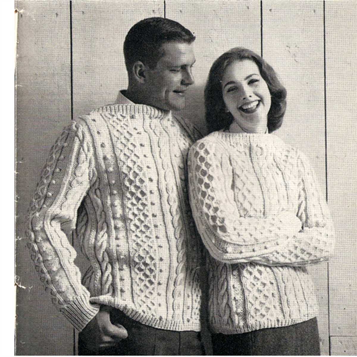Irish fisherman knit sweater pattern