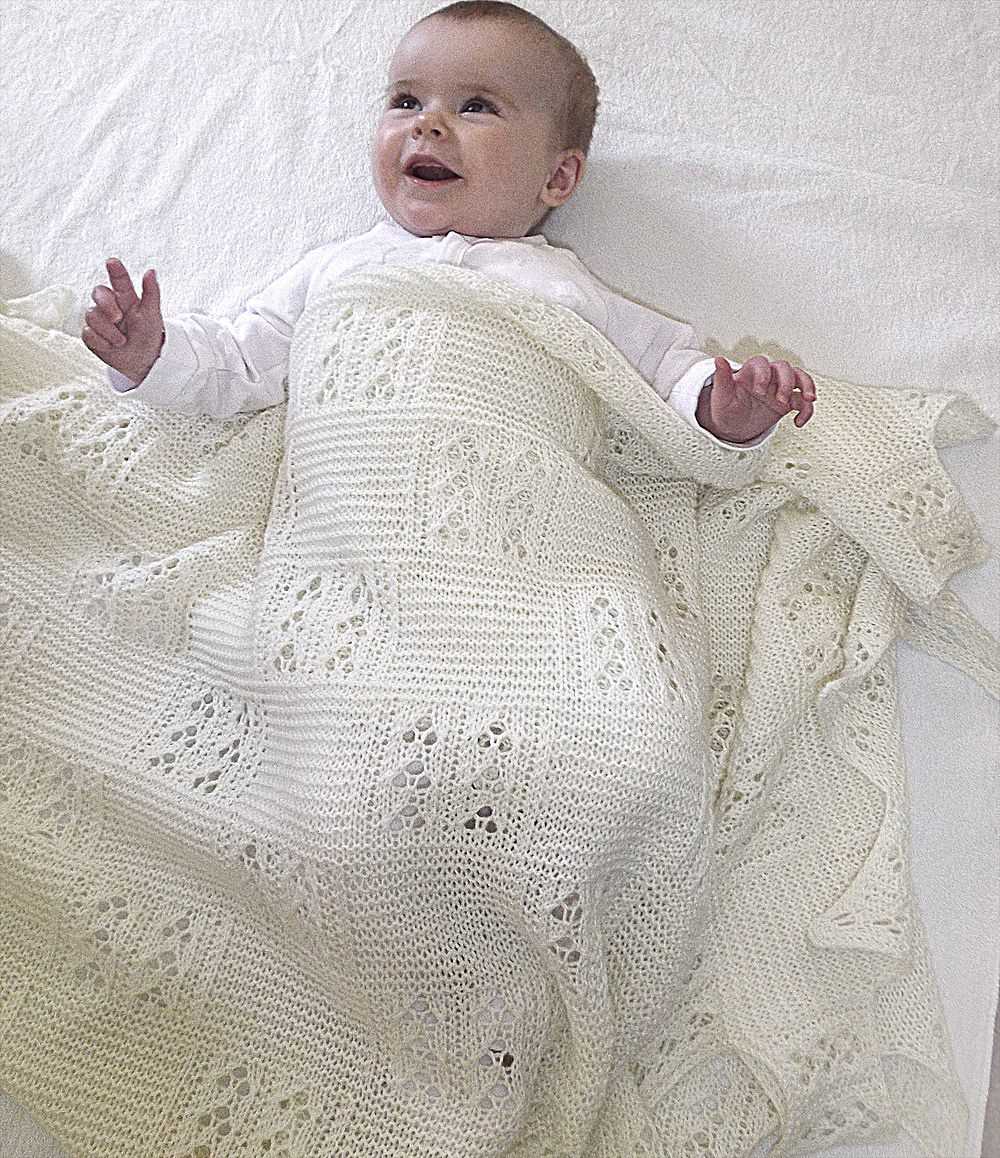 Christening blanket knitting pattern