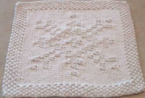 Christmas dishcloth knitting patterns free