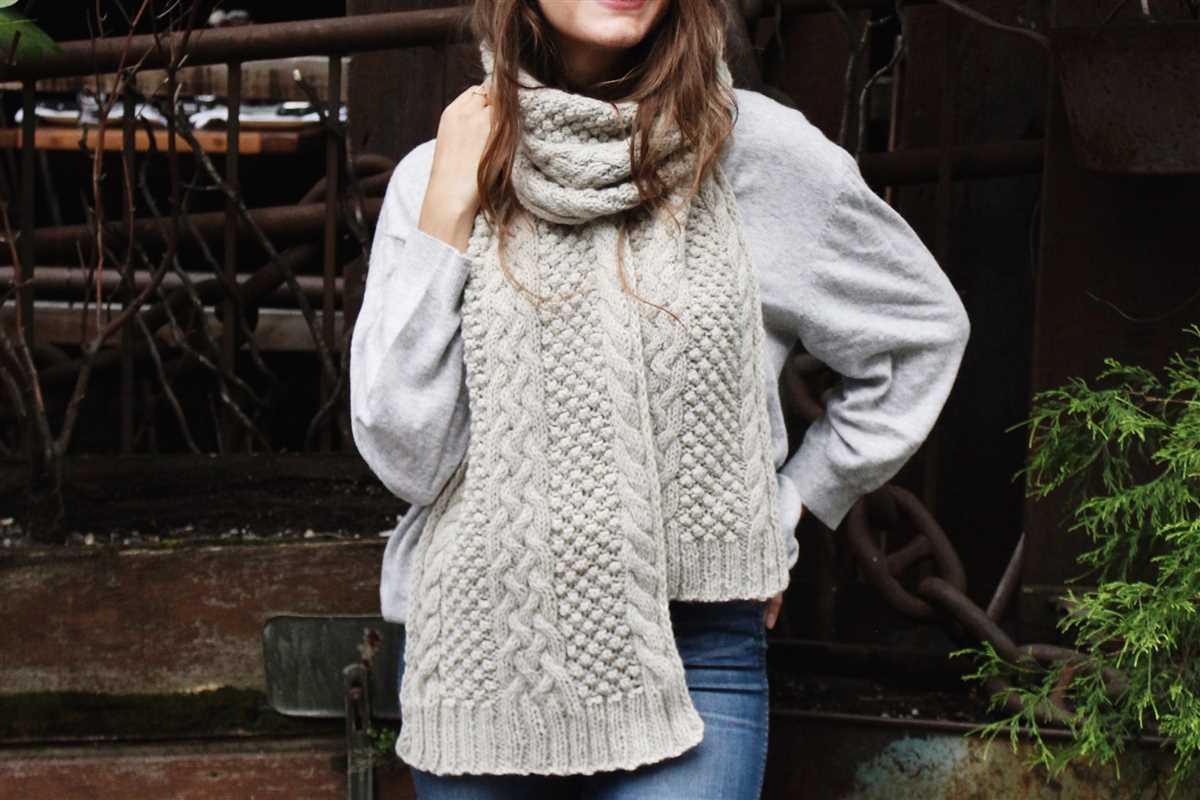 Christmas scarf knitting patterns