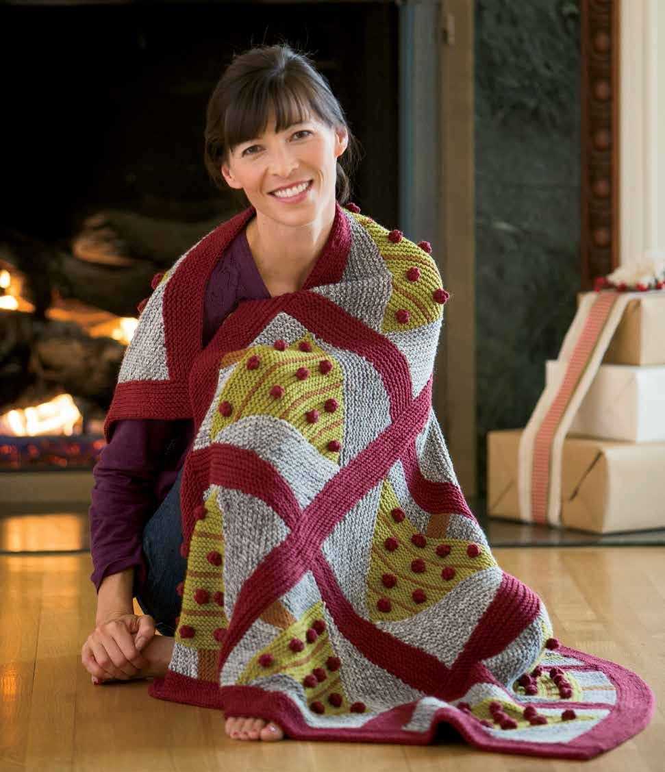 Christmas knit blanket pattern