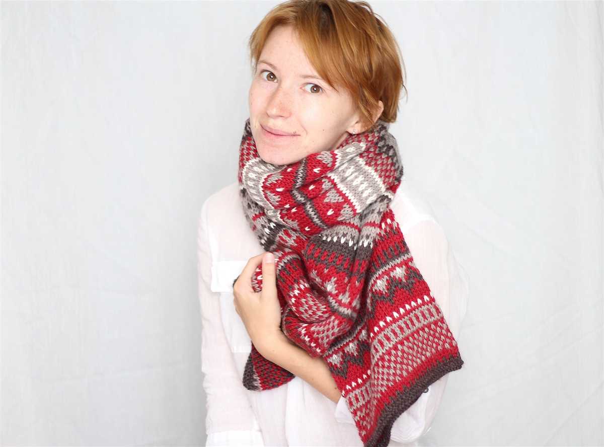 Christmas scarf knitting patterns