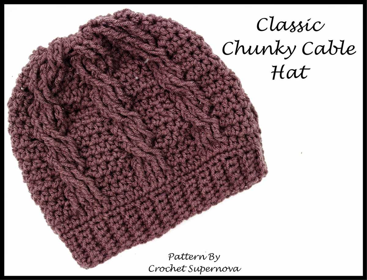 Chunky knit hat pattern free