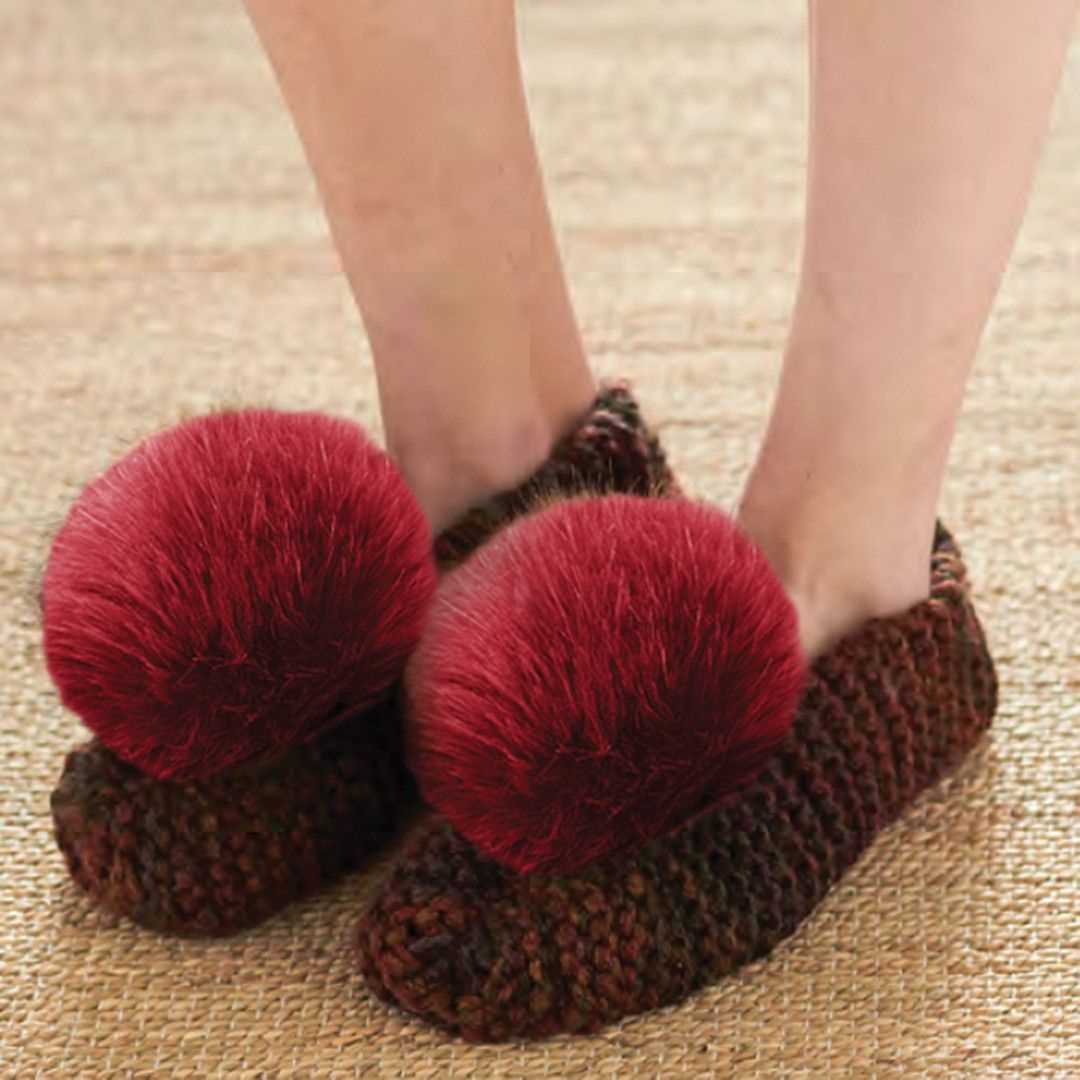Chunky slipper sock knitting pattern
