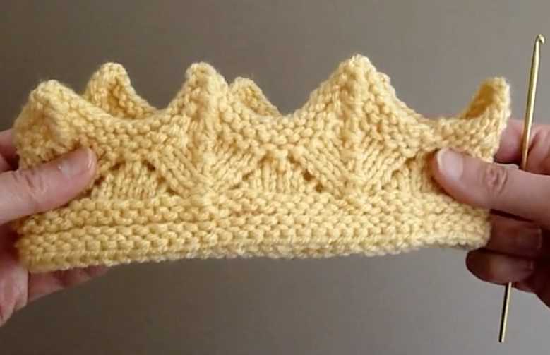 Crown knitting pattern