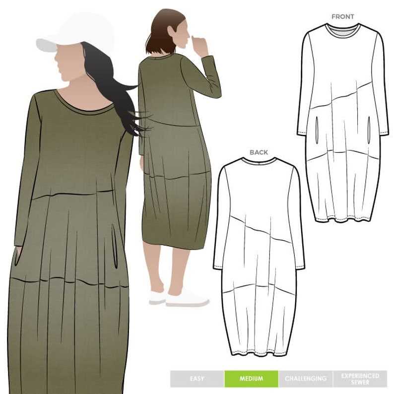 Long sleeve knit dress pattern