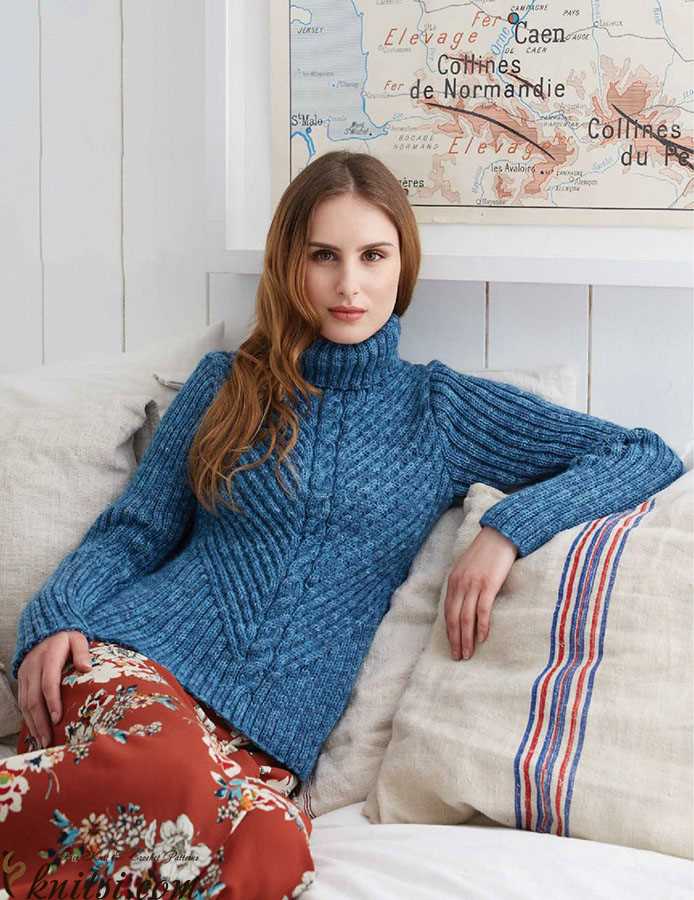 Free v neck jumper knitting pattern