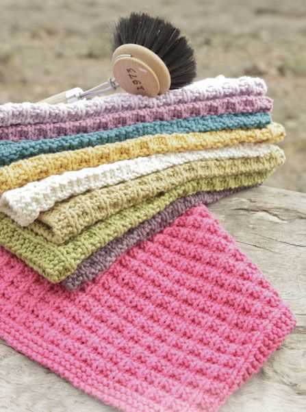 Cotton dishcloth knitting pattern free