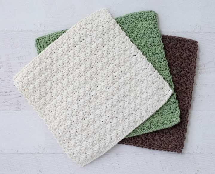 Cotton dishcloth knitting pattern free