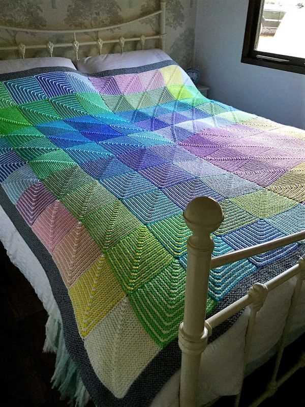 Knitted bed throws patterns