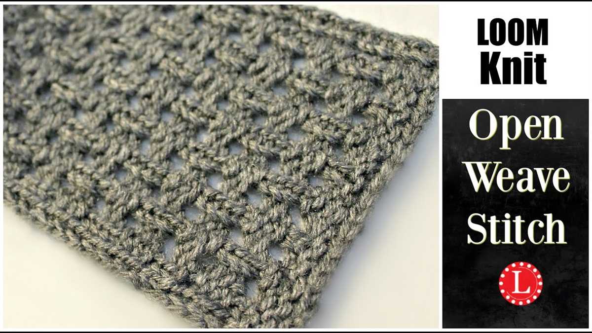 Open weave scarf knitting pattern