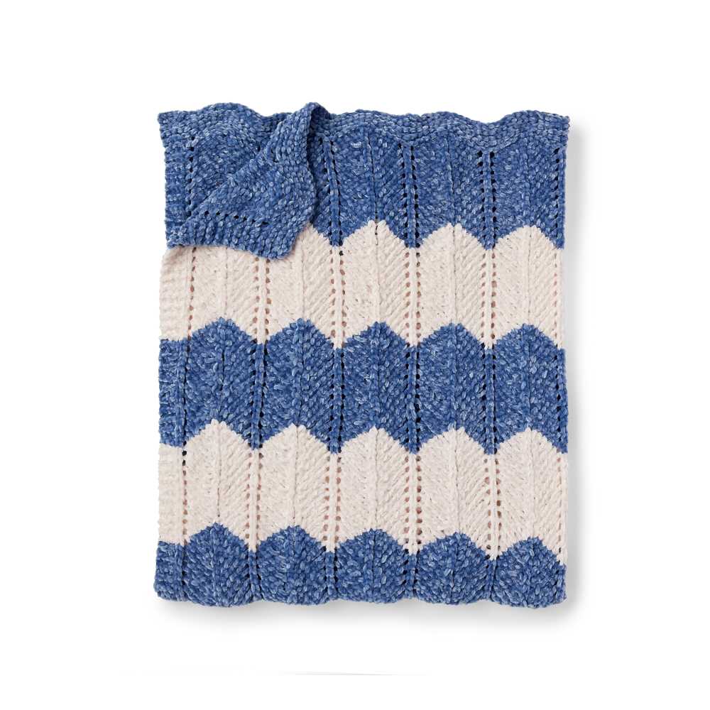 Ocean waves blanket knitting pattern