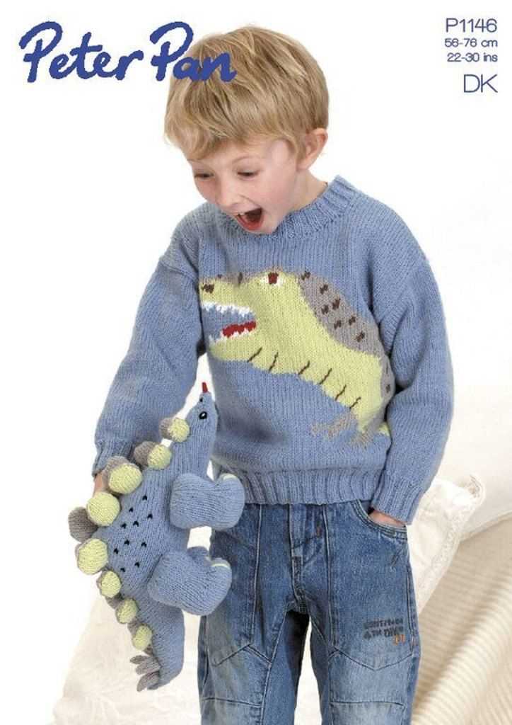 Dinosaur sweater knitting pattern free