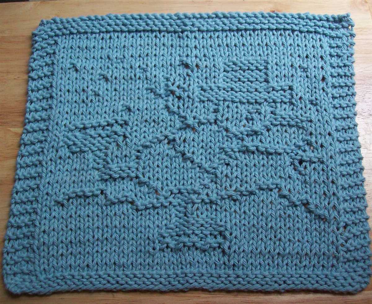 Dishcloth knit pattern basic