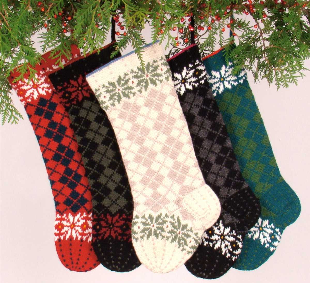 Dog christmas stocking knit pattern