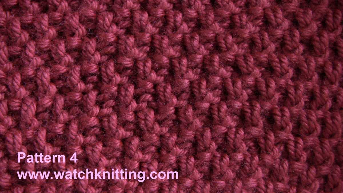 Double knit pattern