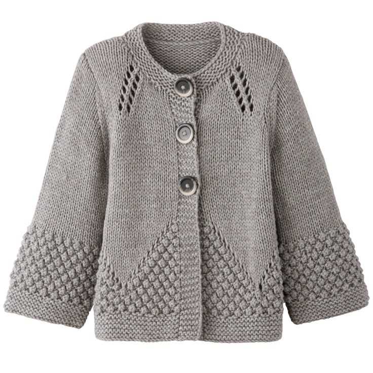 Double breasted cardigan knitting pattern