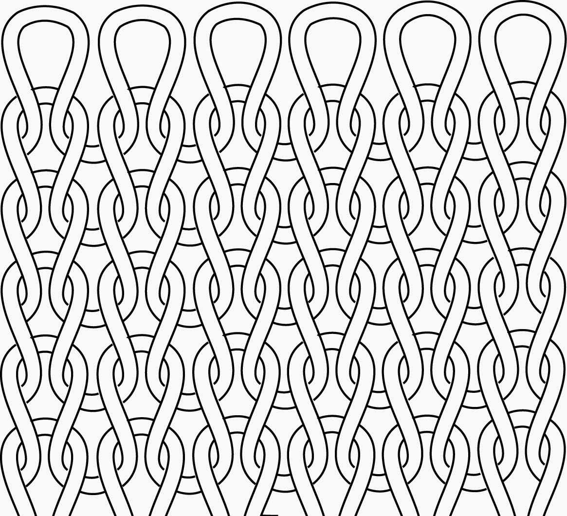 Draw knitting pattern
