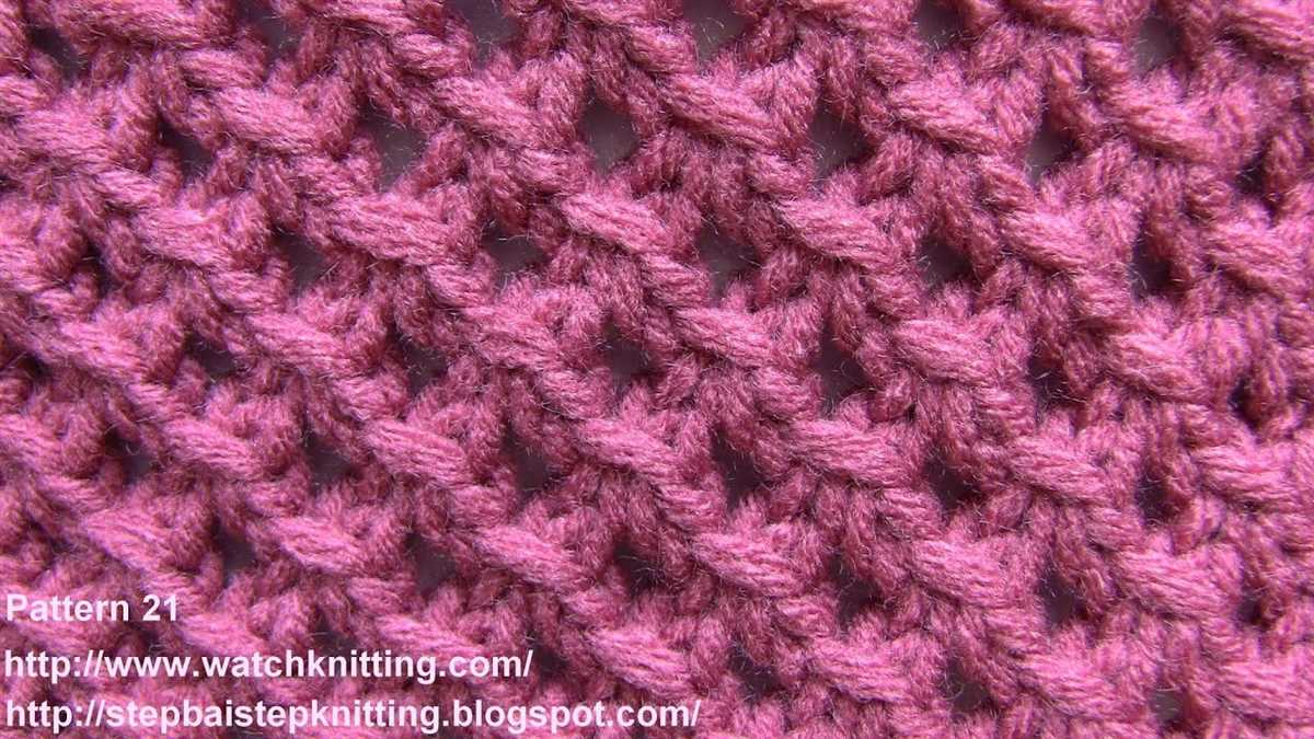 Lace knitting stitches free patterns