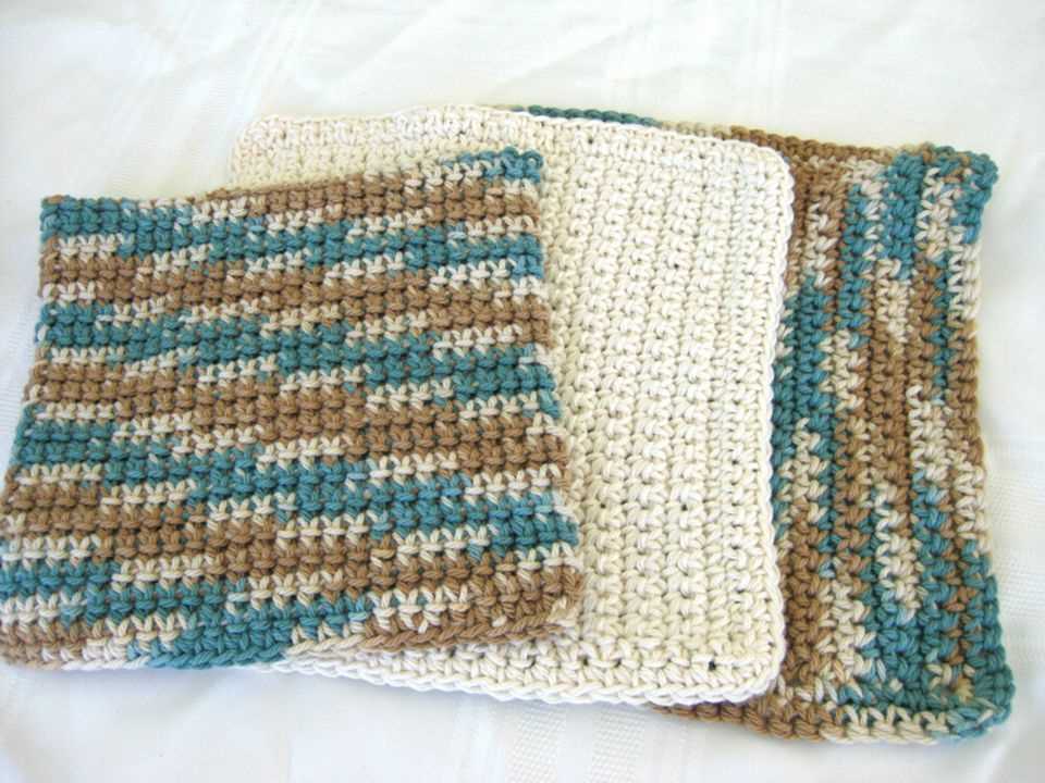 Dishcloth knit pattern basic