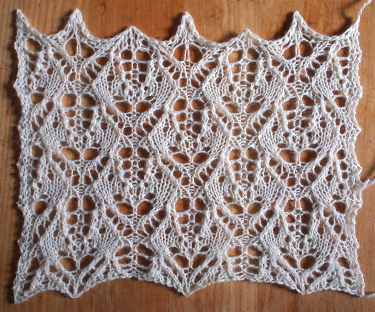 Lace knitting patterns