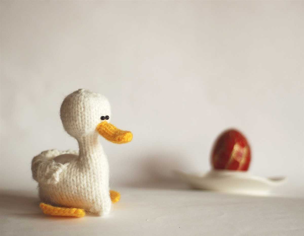Easter duck knitting pattern