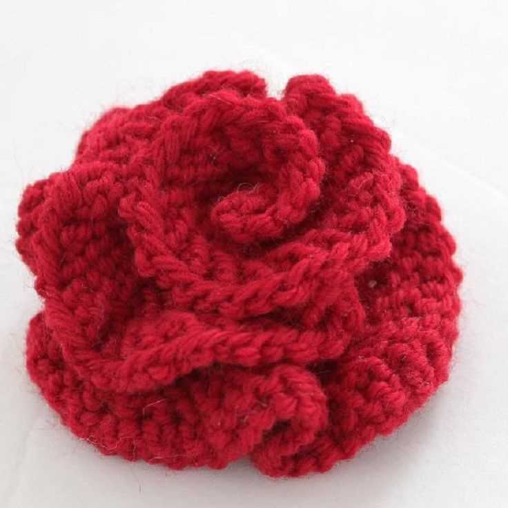 Easy flower knitting pattern