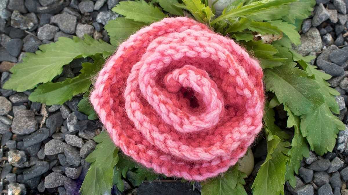 Easy flower knitting pattern