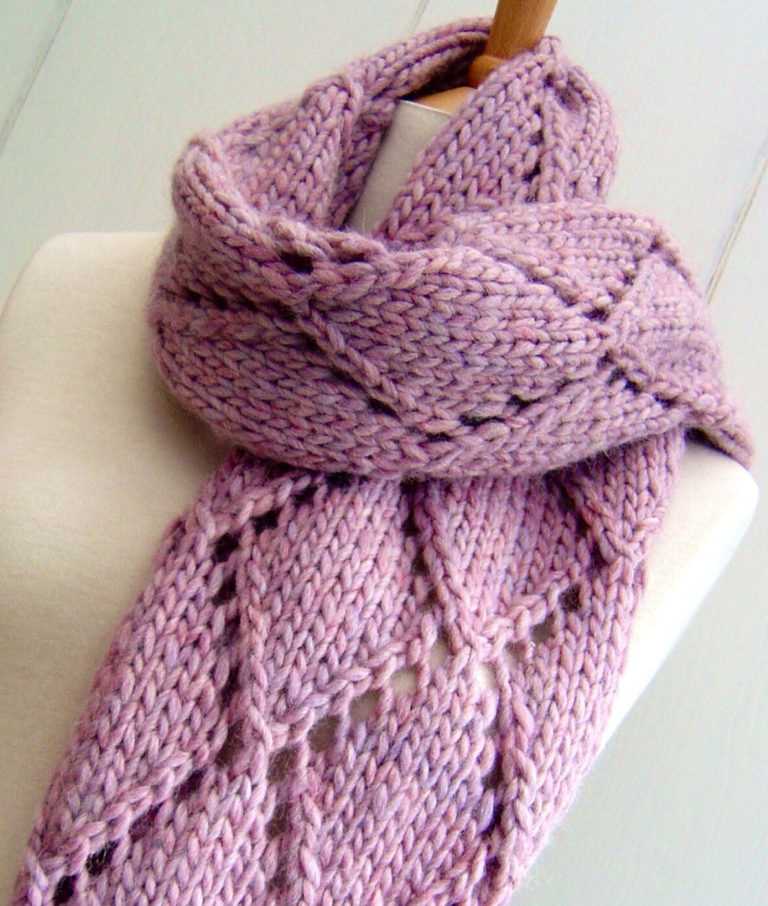 Easy scarf pattern knitting