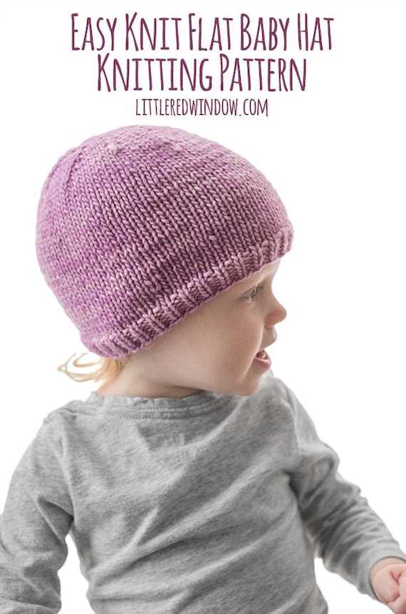 Easy knit baby hat pattern circular needles