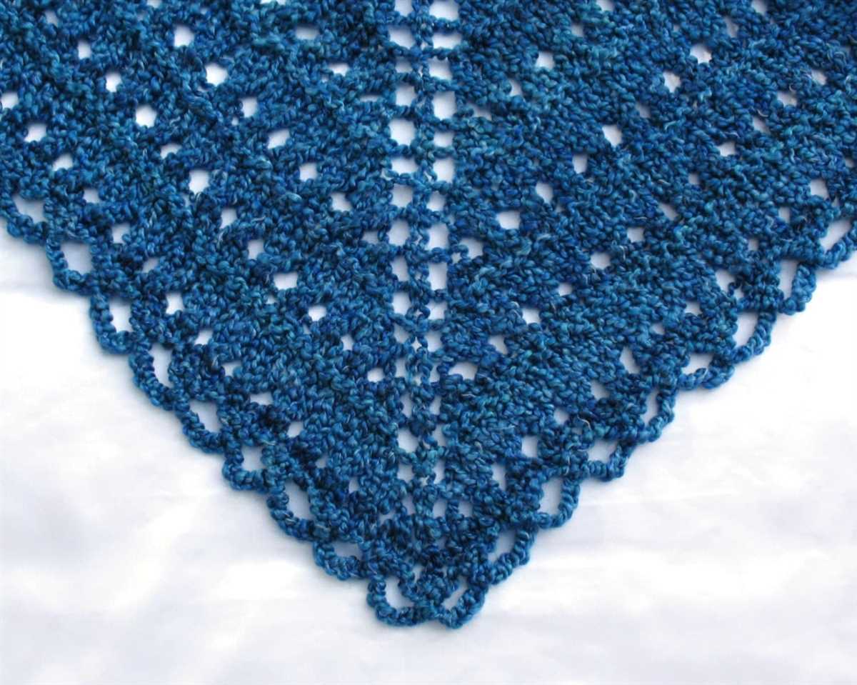 Easy knit prayer shawl pattern