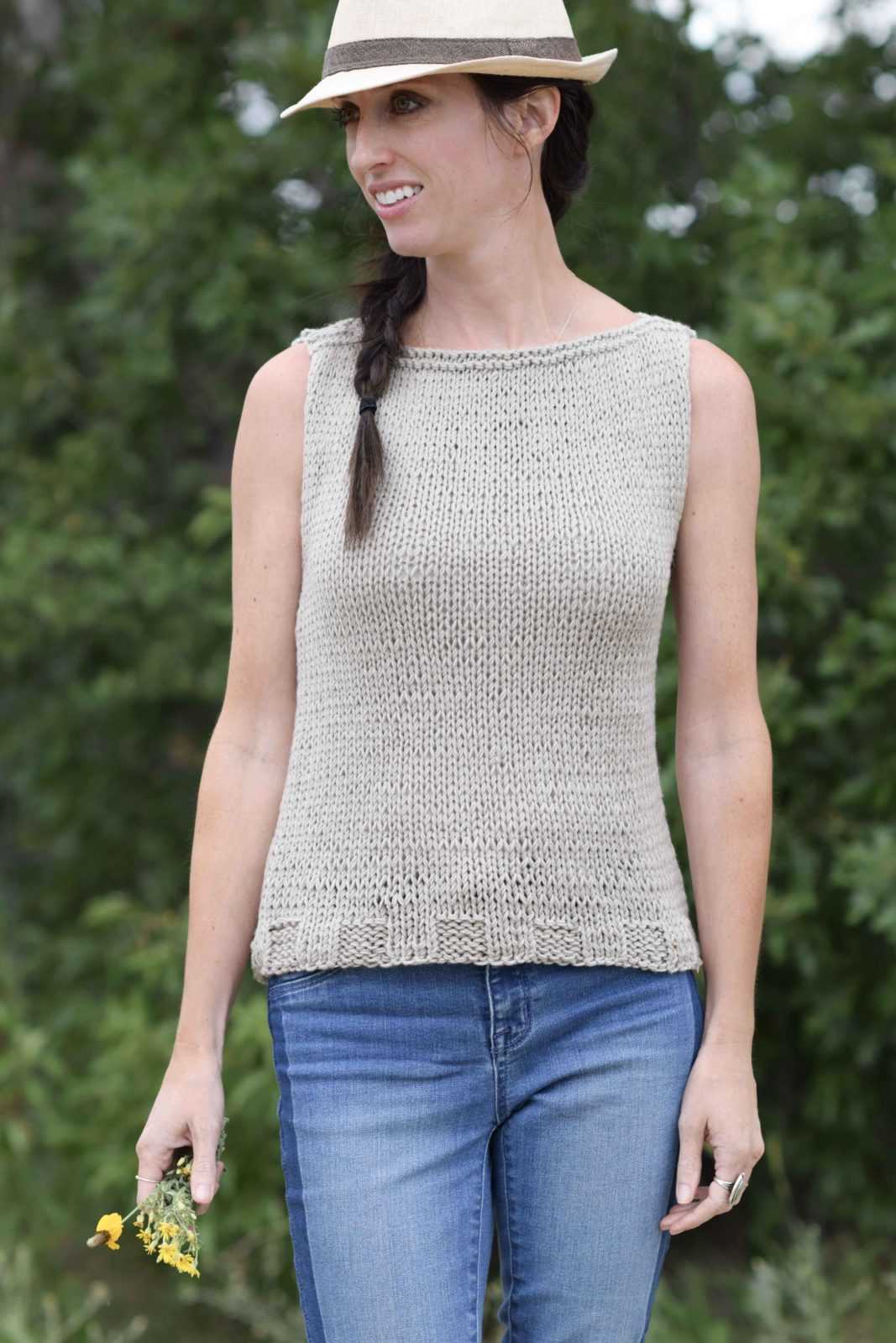 Easy knit top pattern