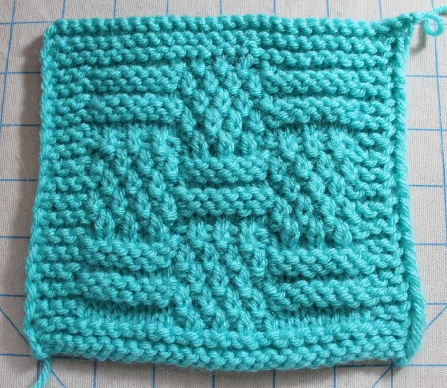 Easy knitting square patterns