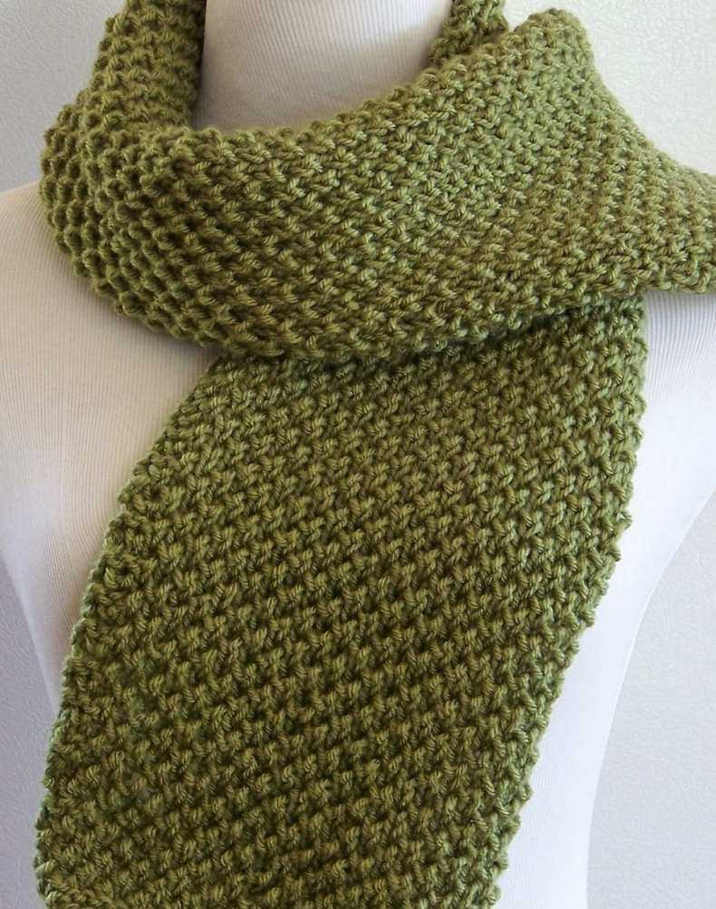 Easy scarf pattern knitting