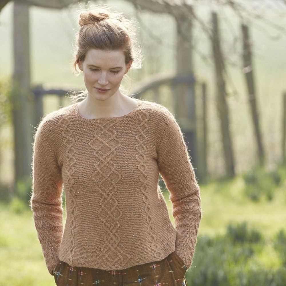 Edge to edge cardigan knitting pattern