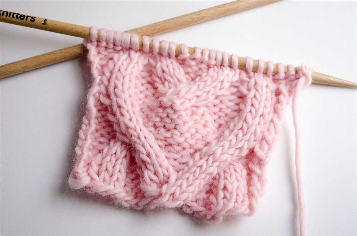 Free heart cable knitting pattern