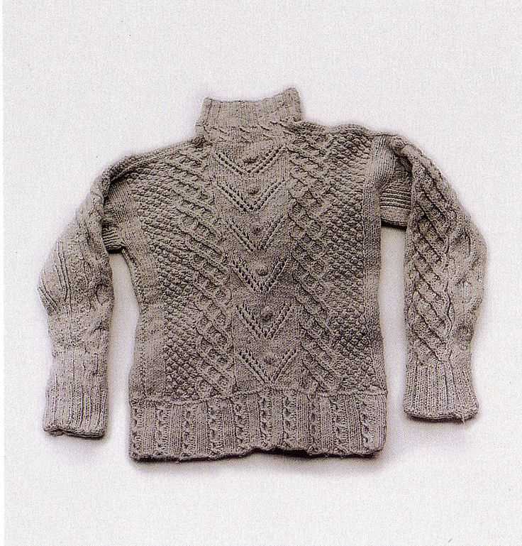Irish fisherman knit sweater pattern